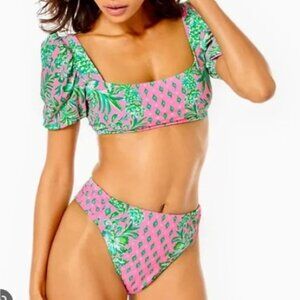 Lilly Pulitzer Pink Shandy Oh Diamond Girl Swim Bikini Two-piece Set